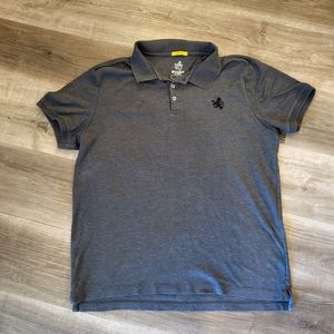 Express mens Grey Short Sleeve Polo Shirt